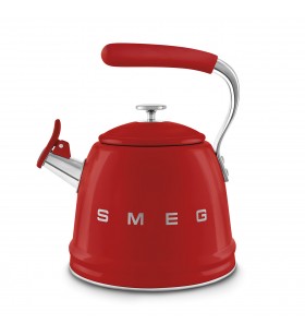 Smeg Düdüklü Ocak Üstü Retro Su Isıtıcı Kırmızı