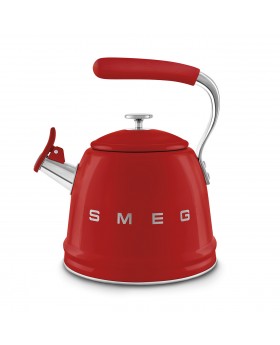 Smeg Düdüklü Ocak Üstü Retro Su Isıtıcı Kırmızı