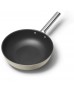 Smeg Cookware 50's Style Krem Wok Tava - 30 cm