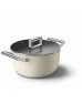 SMEG Cookware 50'S Style Krem Tencere - 24 cm