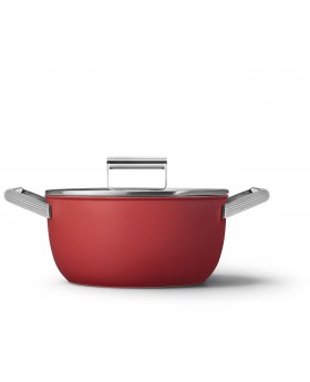 SMEG Cookware 50'S Style Kırmızı Tencere - 24 cm