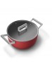 SMEG Cookware 50'S Style Kırmızı Tencere - 24 cm