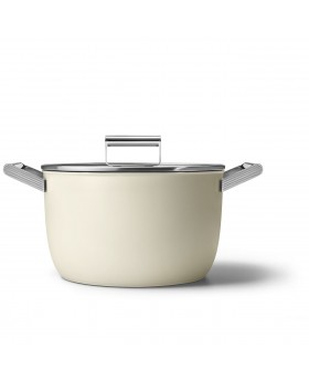 SMEG Cookware 50'S Style Krem Tencere - 26 cm