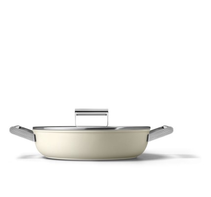 SMEG Cookware 50'S Style Krem Pilav Tenceresi - 28 cm