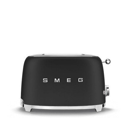 SMEG 50'S Style Retro Mat Siyah Ekmek Kızartma Makinesi