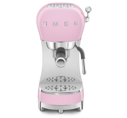 SMEG 50'S Style Retro Pembe Espresso Kahve Makinesi