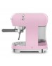 SMEG 50'S Style Retro Pembe Espresso Kahve Makinesi