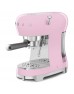 SMEG 50'S Style Retro Pembe Espresso Kahve Makinesi